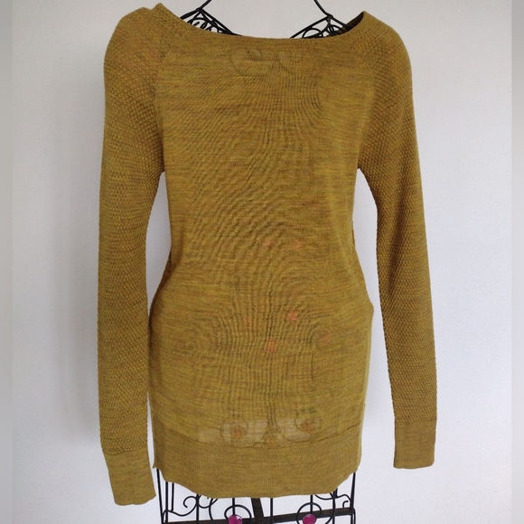 Ann Taylor Loft Fine Knit Yellow Gold | Green Jewel-Tone Sweater XS - Picture 9 of 13